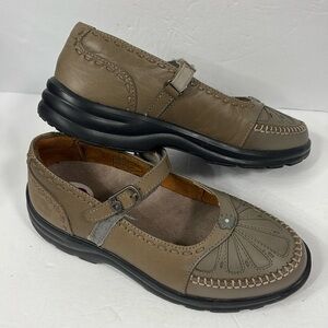 Dr Comfort Leather Mary Jane Flats Diabetic Comfort Shoes Womens
